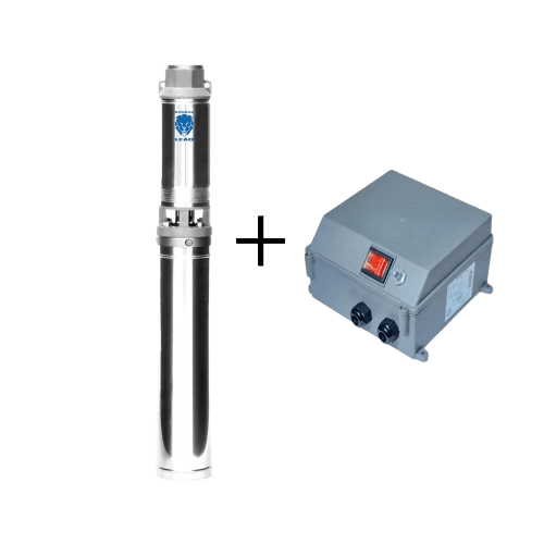 Bomba Submersa Leão 4" Polegadas 4R3PA-09 3/4Cv 220V Monofasico B25 Com Painel